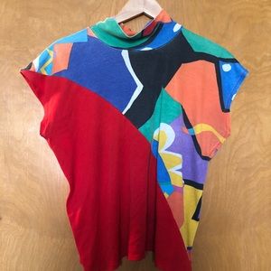 Vintage 80s turtleneck t shirt